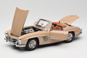 Mercedes 300 SL W198 Roadster Ljusbrun Minichamps 1:18 180039032 Metall — bild 2 av 8
