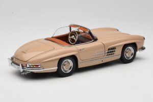 Mercedes 300 SL W198 Roadster Ljusbrun Minichamps 1:18 180039032 Metall — bild 3 av 8