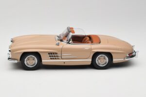 Mercedes 300 SL W198 Roadster Ljusbrun Minichamps 1:18 180039032 Metall — bild 4 av 8