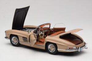 Mercedes 300 SL W198 Roadster Ljusbrun Minichamps 1:18 180039032 Metall — bild 5 av 8
