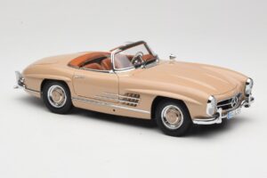 Mercedes 300 SL W198 Roadster Ljusbrun Minichamps 1:18 180039032 Metall — bild 6 av 8