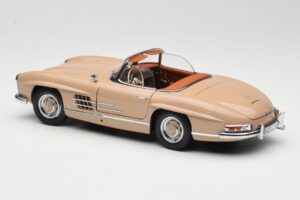 Mercedes 300 SL W198 Roadster Ljusbrun Minichamps 1:18 180039032 Metall — bild 7 av 8