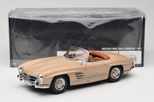 Mercedes 300 SL W198 Roadster Ljusbrun Minichamps 1:18 180039032 Metall — bild 8 av 8