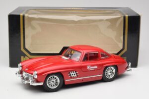 Mercedes 300 SL W198 Red Metallic Bburago 1:18 3013-M1 Metall — bild 8 av 8