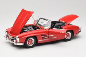 Mercedes 300 SL W198 Roadster Röd Med Hardtop Minichamps 1:18 180039041 Metall — bild 2 av 8