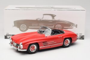 Mercedes 300 SL W198 Roadster Röd Med Hardtop Minichamps 1:18 180039041 Metall — bild 8 av 8