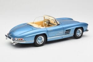 Mercedes 300 SL W198 Roadster Hardtop Light Blue Metallic Minichamps 1:18 180039042 Metall — bild 4 av 9