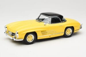 Mercedes 300 SL W198 Roadster Hardtop Signal Yellow Minichamps 1:18 180039044 Metall — bild 3 av 9