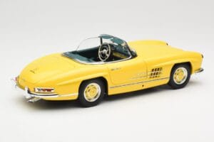 Mercedes 300 SL W198 Roadster Hardtop Signal Yellow Minichamps 1:18 180039044 Metall — bild 4 av 9