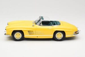 Mercedes 300 SL W198 Roadster Hardtop Signal Yellow Minichamps 1:18 180039044 Metall — bild 5 av 9