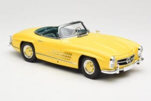 Mercedes 300 SL W198 Roadster Hardtop Signal Yellow Minichamps 1:18 180039044 Metall — bild 7 av 9