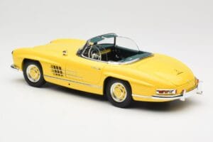 Mercedes 300 SL W198 Roadster Hardtop Signal Yellow Minichamps 1:18 180039044 Metall — bild 8 av 9