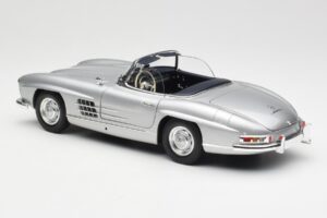 Mercedes 300 SL W198 Roadster Silver Metallic Minichamps 1:18 180039030 Metall — bild 7 av 8