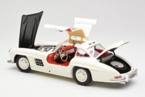 Mercedes 300 SL W198 Vit Minichamps 1:18 180039006 Metall — bild 5 av 8