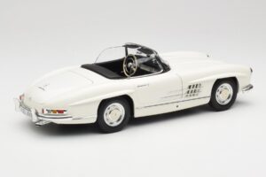 Mercedes 300 SL W198 Roadster Vit Med Mjukt Tak Minichamps 1:18 180039034 Metall — bild 4 av 9