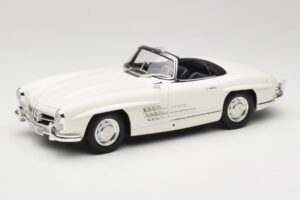 Mercedes 300 SL W198 Roadster Vit Med Mjukt Tak Minichamps 1:18 180039034 Metall
