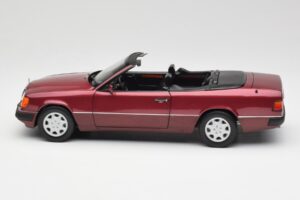 Mercedes 300CE-24 A124 Cabriolet Almandine Röd Metallic Norev 1:18 B66040616 Metall — bild 4 av 8