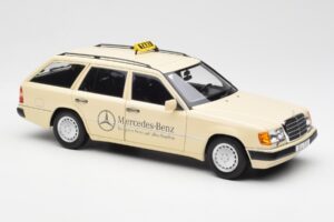 Mercedes 300D S124 T-Model Ljus Elfenben Taxi Återförsäljarupplaga Norev 1:18 B66040702 Metall — bild 6 av 8