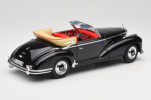Mercedes 300S W188 Roadster Svart Welly 1:18 801-3271398 Metall — bild 3 av 8