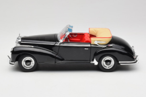 Mercedes 300S W188 Roadster Svart Welly 1:18 801-3271398 Metall — bild 4 av 8