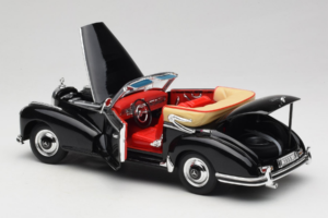 Mercedes 300S W188 Roadster Svart Welly 1:18 801-3271398 Metall — bild 5 av 8