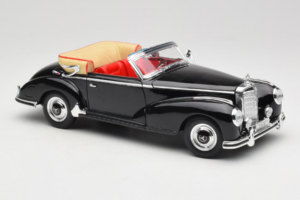 Mercedes 300S W188 Roadster Svart Welly 1:18 801-3271398 Metall — bild 6 av 8