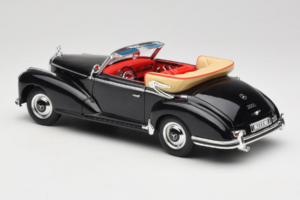 Mercedes 300S W188 Roadster Svart Welly 1:18 801-3271398 Metall — bild 7 av 8