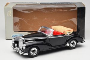 Mercedes 300S W188 Roadster Svart Welly 1:18 801-3271398 Metall — bild 8 av 8