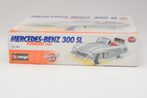 Mercedes 300SL Roadster Silver Bburago 1:18 7043 Metall — bild 2 av 4