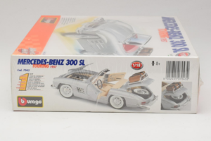 Mercedes 300SL Roadster Silver Bburago 1:18 7043 Metall — bild 4 av 4
