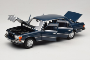 Mercedes 350 SEL W116 Hansa Blue Norev 1:18 183976 Metall — bild 2 av 8
