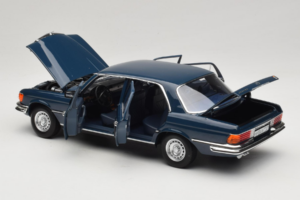Mercedes 350 SEL W116 Hansa Blue Norev 1:18 183976 Metall — bild 5 av 8