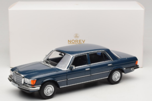 Mercedes 350 SEL W116 Hansa Blue Norev 1:18 183976 Metall — bild 8 av 8