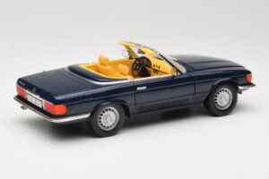 Mercedes 350 SL R107 Mörkblå Sun Star 1:18 MB003 Metall — bild 3 av 8