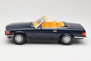 Mercedes 350 SL R107 Mörkblå Sun Star 1:18 MB003 Metall — bild 4 av 8