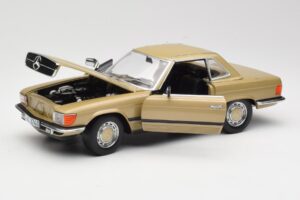 Mercedes 350 SL R107 Guld Sun Star 1:18 MB004 Metall — bild 2 av 8