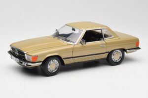Mercedes 350 SL R107 Guld Sun Star 1:18 MB004 Metall