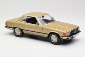Mercedes 350 SL R107 Guld Sun Star 1:18 MB004 Metall — bild 6 av 8