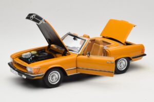 Mercedes 450 SL R107 Cayenne Orange Norev 1:18 183350 Metall — bild 2 av 10
