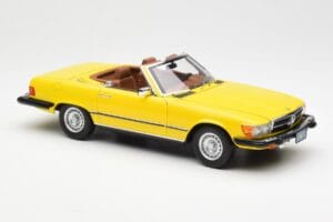 Mercedes 450SL R107 Gul US Version Norev 1:18 183727 Metall — bild 7 av 9