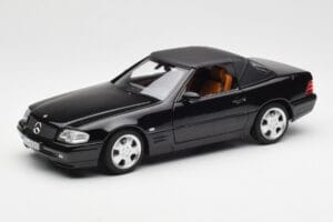 Mercedes SL 500 R129 Svart Norev 1:18 183750 Metall — bild 3 av 10