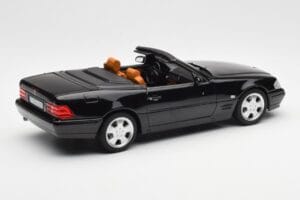 Mercedes SL 500 R129 Svart Norev 1:18 183750 Metall — bild 4 av 10