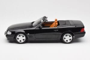 Mercedes SL 500 R129 Svart Norev 1:18 183750 Metall — bild 5 av 10
