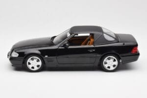 Mercedes SL 500 R129 Svart Norev 1:18 183750 Metall — bild 6 av 10