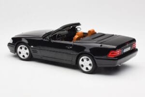 Mercedes SL 500 R129 Svart Norev 1:18 183750 Metall — bild 9 av 10