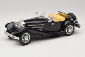 Mercedes 500K Roadster Svart Bburago 1:18 3020-P2 Metall