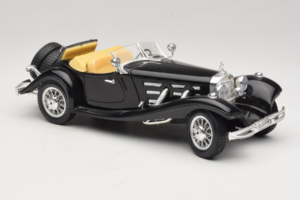 Mercedes 500K Roadster Svart Bburago 1:18 3020-P2 Metall — bild 6 av 8