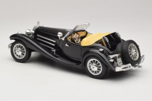 Mercedes 500K Roadster Svart Bburago 1:18 3020-P2 Metall — bild 7 av 8