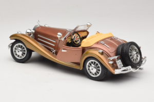 Mercedes 500K Roadster Koppar Metallic Bburago 1:18 3020-P1 Metall — bild 5 av 8