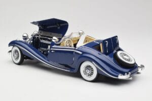 Mercedes 500K Special Roadster Blå Maisto 1:18 56059 Metall — bild 5 av 8
